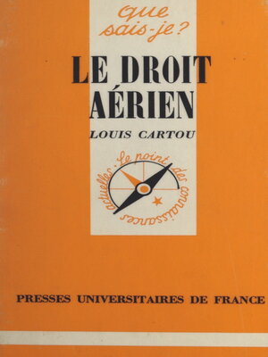 cover image of Le droit aérien